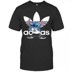 Cute Sporty Stitch Disney X Adidas Mashup Tshirt